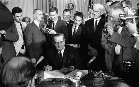 Photo Signing Of The Civil Rights Act Of 1964 Lbj Library