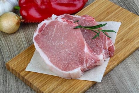 Raw pork steak 8549497 Stock Photo at Vecteezy