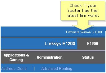 4 Easy Steps To Update Linksys E1200 Firmware (version v2.0 and v2.2)