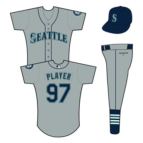 Seattle Mariners Uniform - Road Uniform - American League (AL) - Chris ...