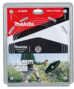 Makita D 66058 Lama In Metallo A 2 Denti Per Decespugliatore