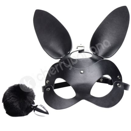 Buy Tailz Bunny Tail Anal Plug Mask With Ears Set Online