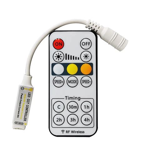 Led CCT RF Controller 16Keys Mini Wireless Remote For 5050 2835 WW CW