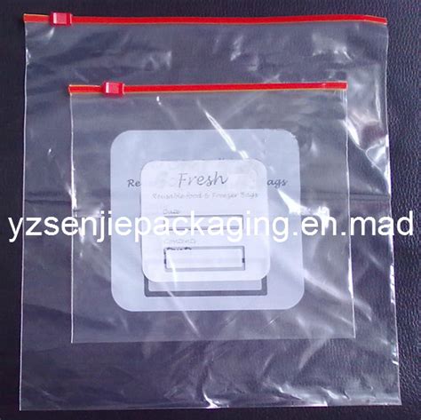 Slider Zip Grip Reclosable Bag China Slider Reclosable Zipper Bag And