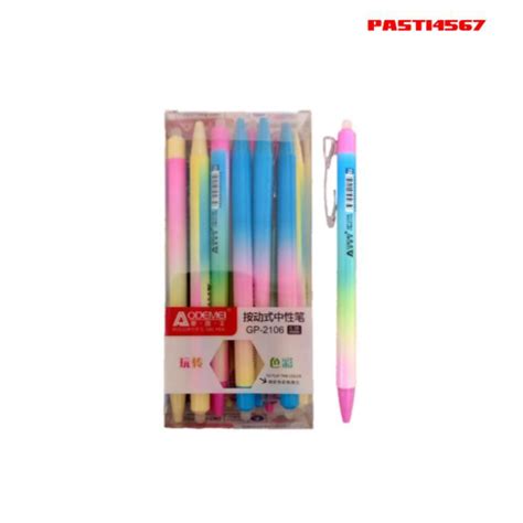 Jual PULPEN GEL CETREK BISA DI HAPUS RAINBOW AODEMEI 1 Pcs Shopee