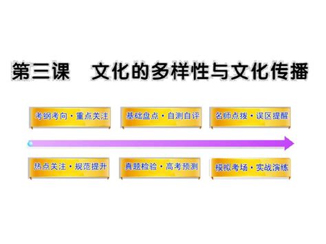 高三政治复习课件：文化的多样性与文化传播word文档在线阅读与下载无忧文档