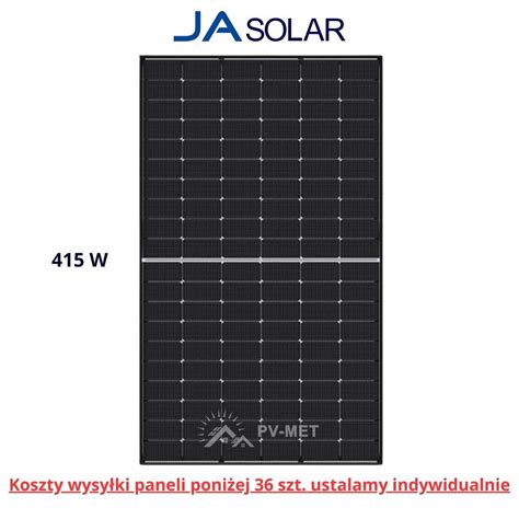 Panel Fotowoltaiczny Ja Solar W Jam S Czarna Rama