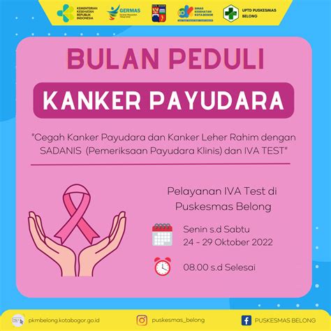 Bulan Peduli Kanker Payudara Puskesmas Belong