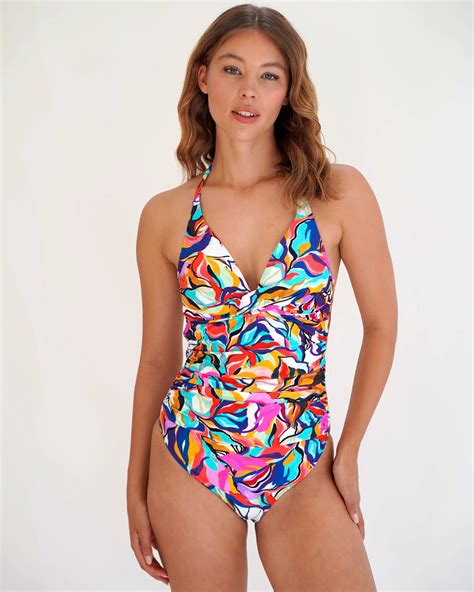Moontide Wrap Tri One Piece Swimsuit | Shop AP Jones Online Now