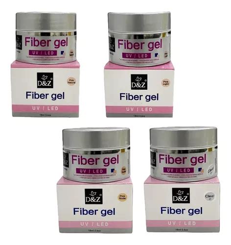 Gel Fiber Gel D Z Led Uv Unhas Fibra Acrigel Porcelana 18gr MercadoLivre