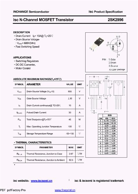 2SK2996_8903911.PDF Datasheet Download --- IC-ON-LINE