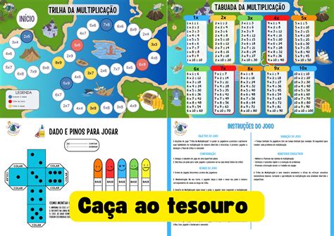 Jogo De Caça Ao Tesouro - Jogo de Matemática - Trilha da Multiplicação Caça ao Tesouro - Let...