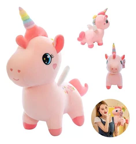 Unicórnio De Pelúcia Infantil Bebê Fofinho 28cm Decorativo MercadoLivre