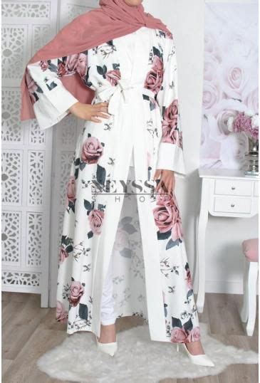 Kimono Long Femme Musulmane Pas Cher Femme Musulmane Hijab Mode