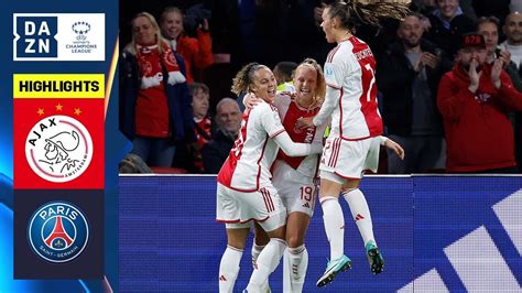 HIGHLIGHTS | Ajax vs. PSG - UEFA Women's Champions League 2023-24 - Win Big Sports