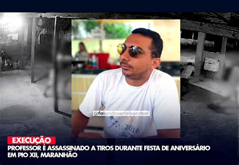 V Deo Professor Assassinado A Tiros Durante Festa De Anivers Rio Em