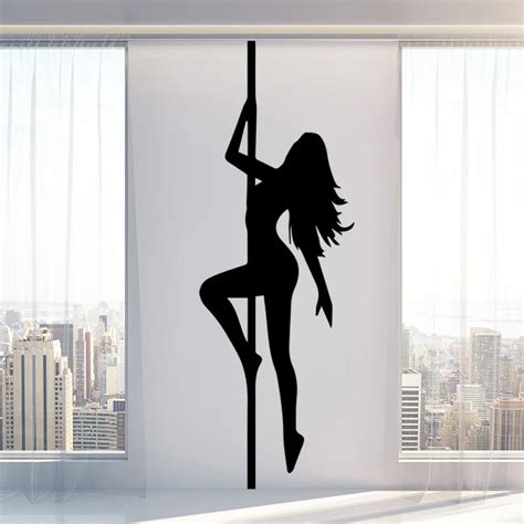 Pegatina de pared de chica bailarina Sexy calcomanías de vinilo de