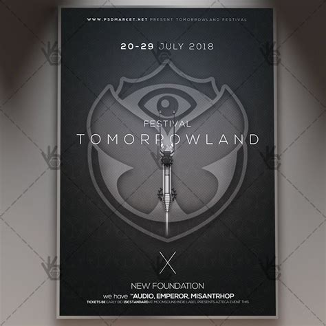 Tomorrowland Fest Club Flyer Psd Template Psd Templates