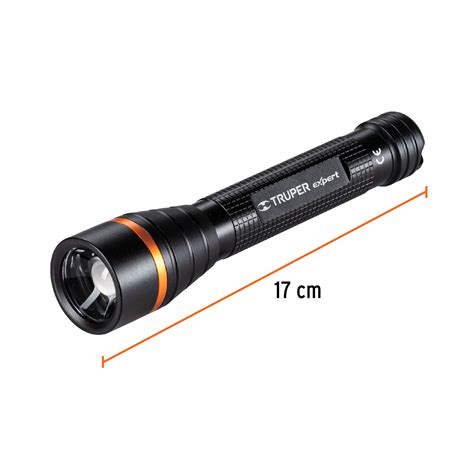 Ficha Tecnica Linterna De Aluminio Led Cree Lm Con Pilas Aa Truper