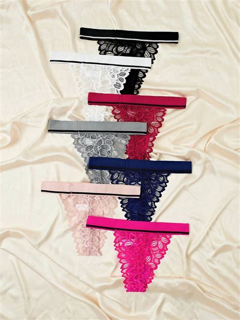 romantic collection lace sexy black  white women thong  pack sexy