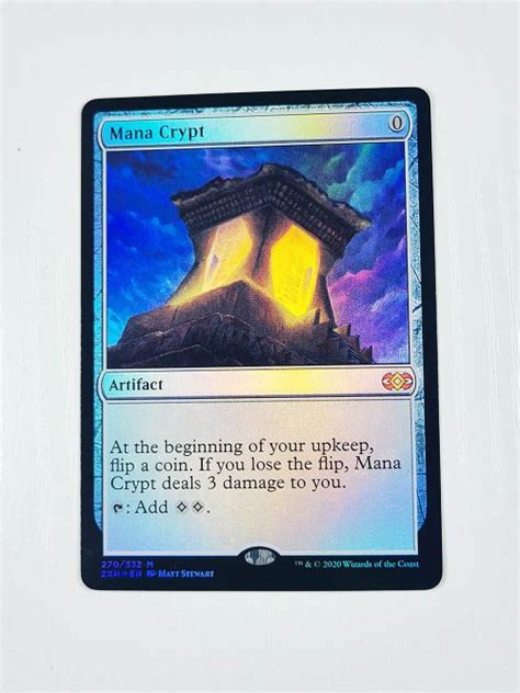 Mana Crypt Xm Regular Foil From Double Masters Xm Mtg Proxy