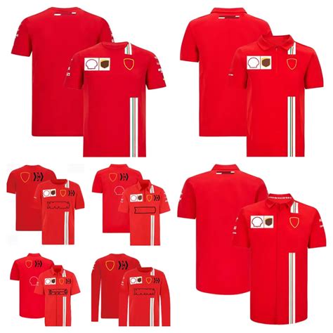 F1 Fórmula Uma Equipe Roupas Nova Manga Curta Motorista Camiseta Lazer