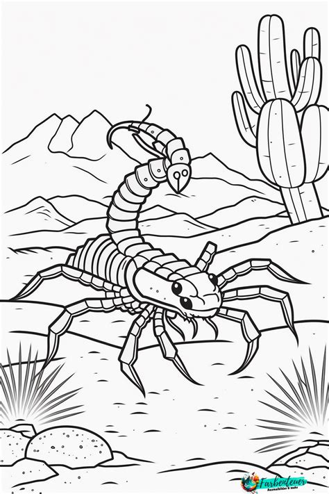 Ausmalbild Skorpion - Ausmalbild Skorpion - Kostenlose Vorlagen zum Ausdrucken und Ausmalen ...