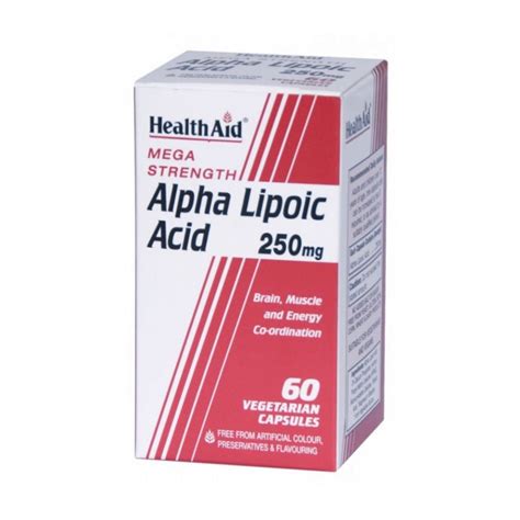 Healthaid Acido Alfa Lipoico 60 Capsule Integratore Alimentare Para