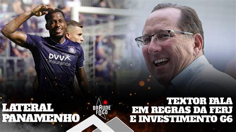 LATERAL PANAMENHO TEXTOR FALA EM REGRAS DA FERJ E INVESTIMENTO G6