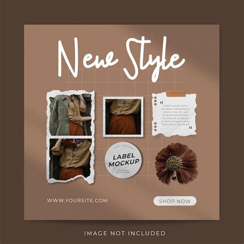 Premium Psd Square Mood Board Mockup Template Mood Board Mockup For