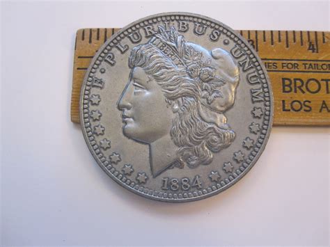 Large Vintage Novelty Coin 3 Inch Coin Replica 1884 Morgan Etsy