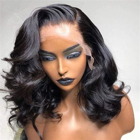 Erica Gorgeous Body Wave Bob Lace Front Wigs Pre Bleached Knots Pre Plucked Hairline