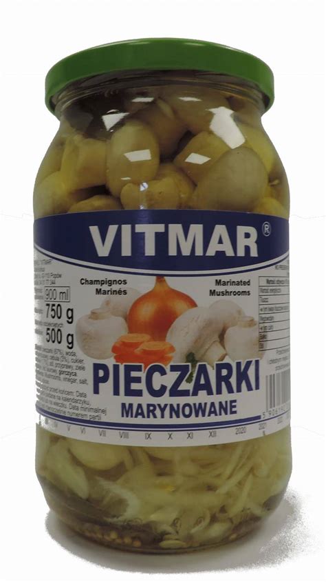 Pieczarki Marynowane Vitmar 900g Spożywcze Przetwory Ogórki i