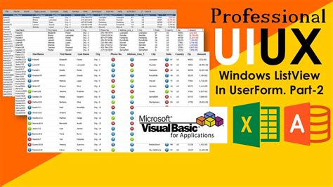 Vba Ui Ux How To Add And Use Powerful Listview Control In Excel