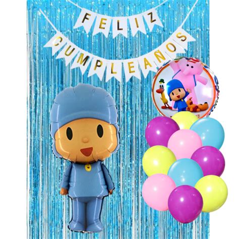 Combo Cumplea Os Globos Pocoyo Tem Tica Decoraci N