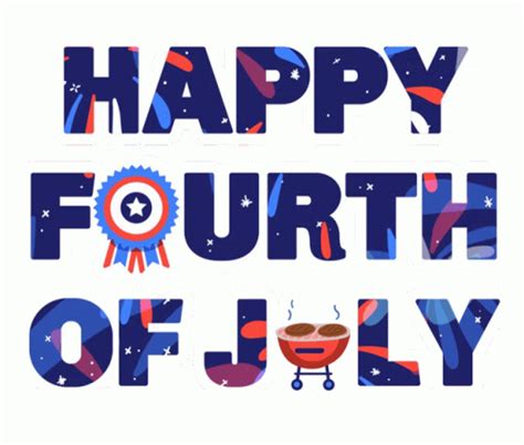 Happy Fourth Of July 4th Of July Sticker Happy Fourth Of July 4th Of
