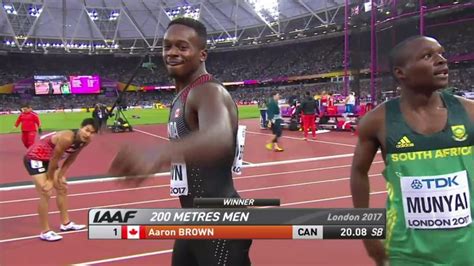 Aaron Brown Upsets Andre De Grasse In National 100m Final Canadian