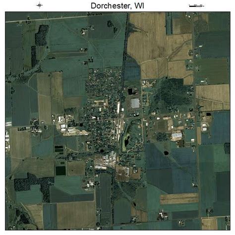 Aerial Photography Map of Dorchester, WI Wisconsin