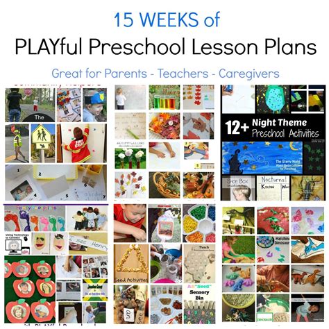 Free Preschool Thematic Lesson Plans For Parents Teachers And Care