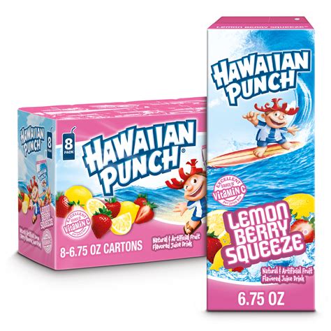 Hawaiian Punch Lemon Berry Squeeze Juice Drink 675 Fl Oz 8 Count