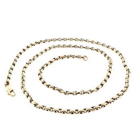 Edwardian Heavy 12k Gold Cable Chain Necklace 22 58 For Sale At