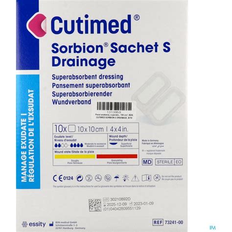 Cutimed Sorbion Sachet S Drainage X Cm Pc S Redcare Pharmacie