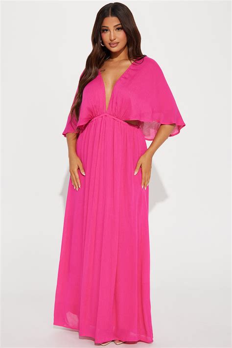 Vivienne Maxi Dress Fuchsia Fashion Nova Dresses Fashion Nova