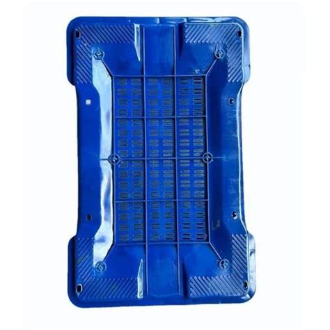 Hdpe Plastic Blue Vegetable Crate Outer Dimension LXWXH 500X 325 X