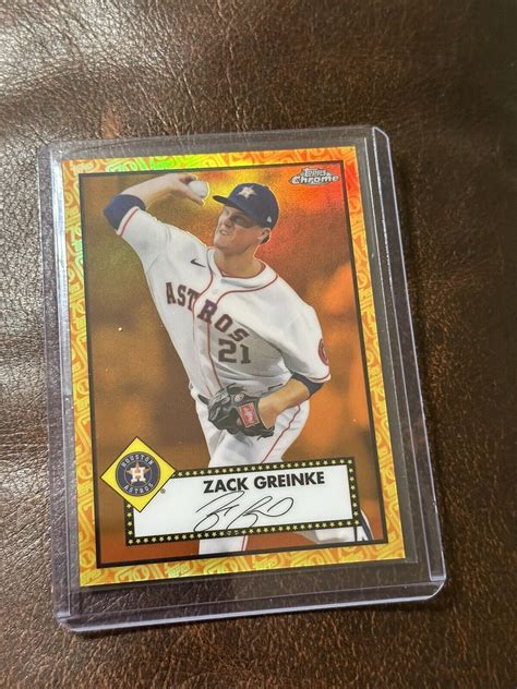 Zack Greinke Topps Chrome Platinum Anniversary Orange Yellow