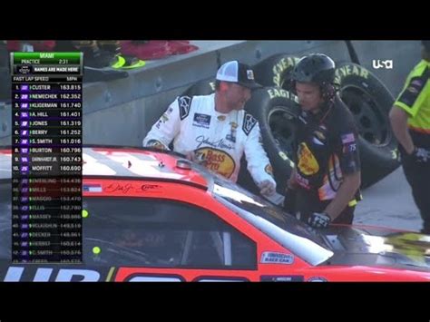 FINISH OF PRACTICE 2023 CONTENDER BOATS 300 NASCAR XFINITY SERIES AT