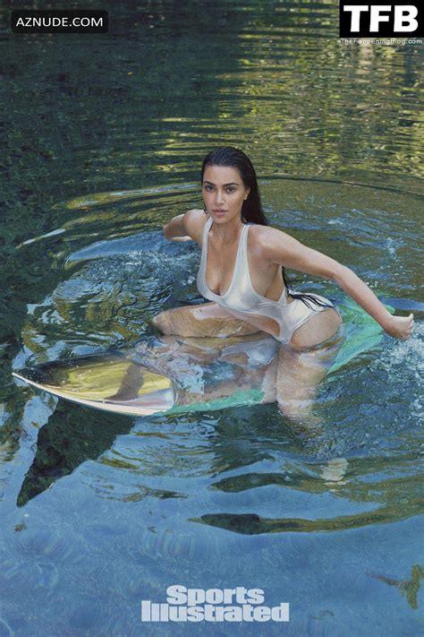 Kim Kardashian Sexy Poses Flaunting Her Hot Bikini Body In A Photoshoot For Sports Illustrated