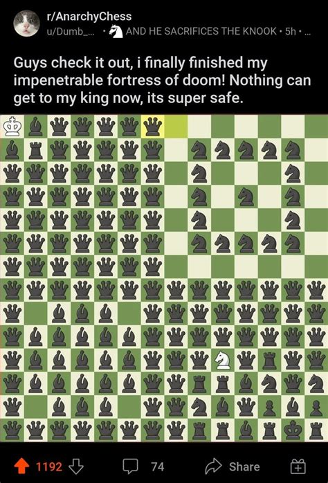 A Chess Board With The Words Guys Check Out I Finally Finished My