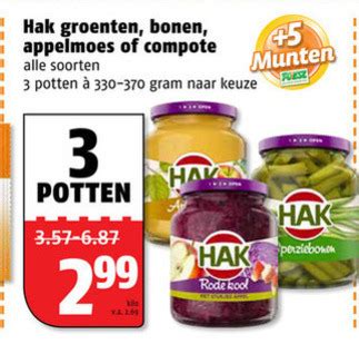 Hak Appelmoes Groenteconserven Folder Aanbieding Bij Poiesz Details