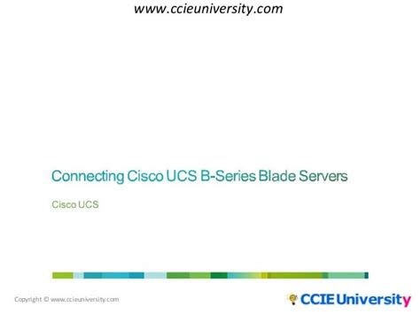 connecting cisco ucs b series blade servers